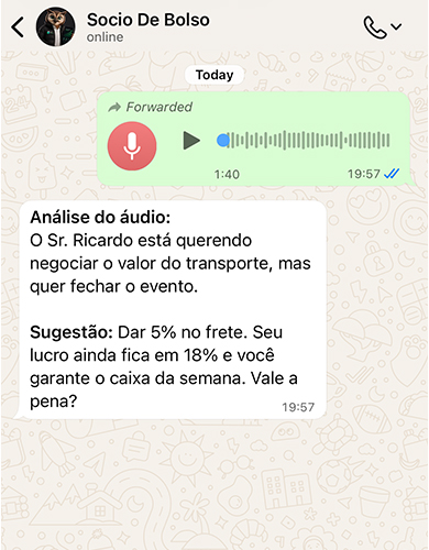 Conversa Real Sócio de Bolso 1